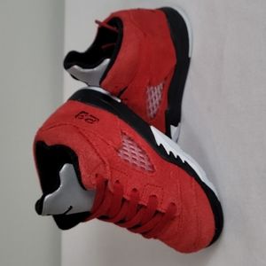 Jordan Retro V 5 Raging bull red toddler size 7 shoes